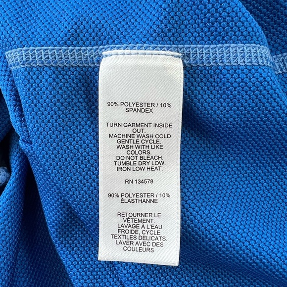 VINEYARD VINES x Jim Nantz Golf Clubs Print 1/4 Zip Performance Pullover, Blue,M - Picture 7 of 9